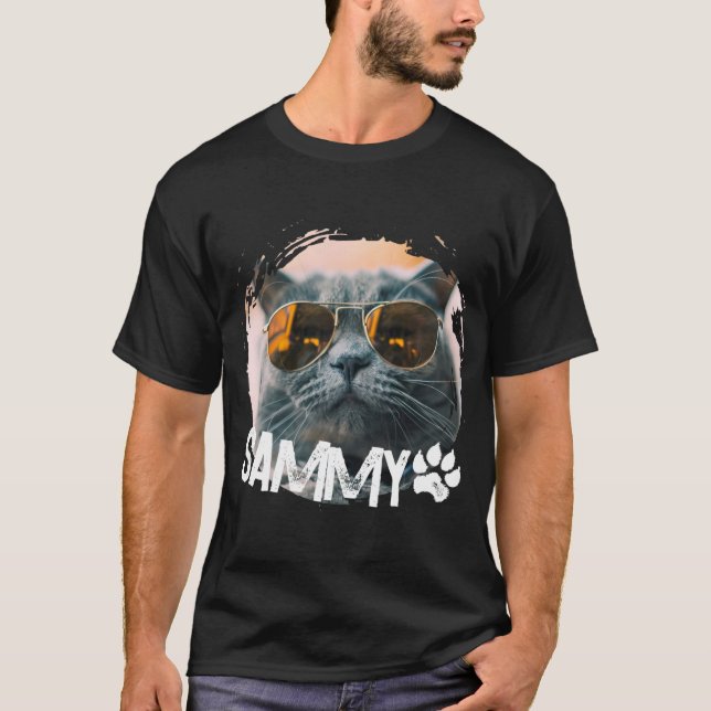 T-shirt Pets Simple Modern Nge Cool Name And Photo  (Devant)