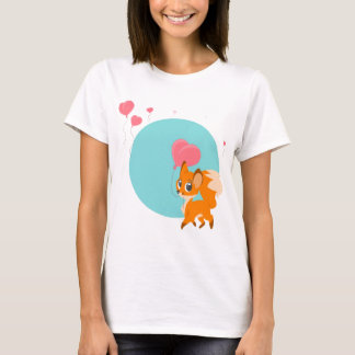 T-shirt Peu de Fox avec un ballon
