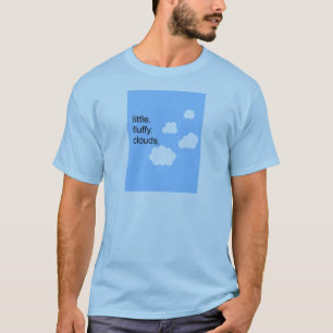 T-shirt peu. pelucheux. nuages