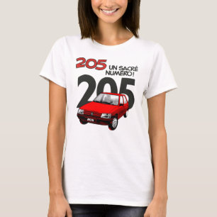 T-SHIRT PEUGEOT 205 RED342
