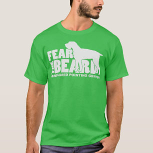 T-shirt Peur de la barbe Pointing À poils durs Griffon Hun