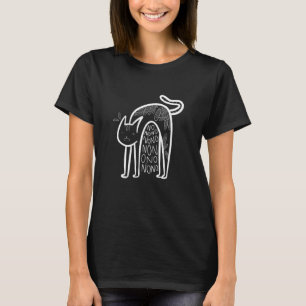 T-shirt Peur des chats - Phobie drôle