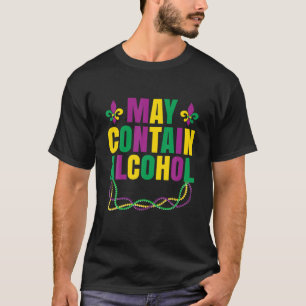 T-shirt Peut Contenir De L'Alcool Drôle Mardi Gras 2022 Ca
