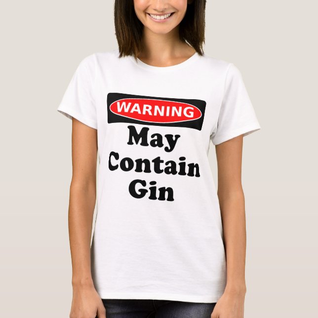 T-shirt Peut contenir le genièvre (Devant)