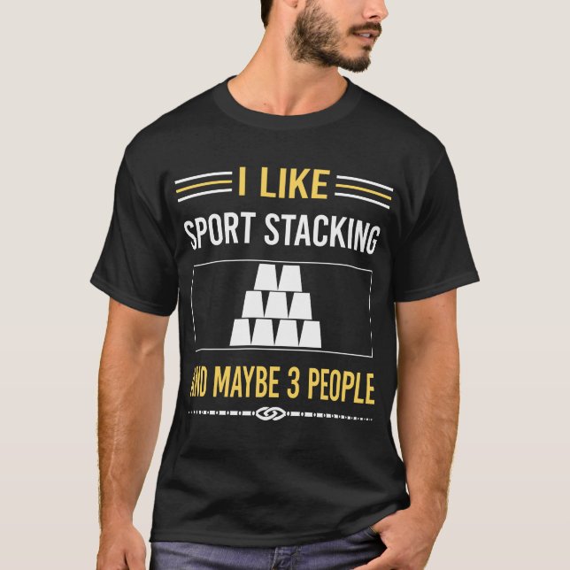 T-shirt Peut-Être 3 Personnes Sport Stacking Cup Vitesse S (Devant)