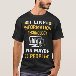 T-shirt Peut-être 3 personnes Technologies de l'informatio