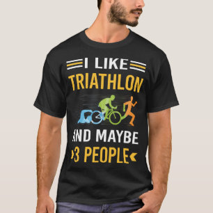 T-shirt Peut-être 3 personnes Triathlon Triathlon