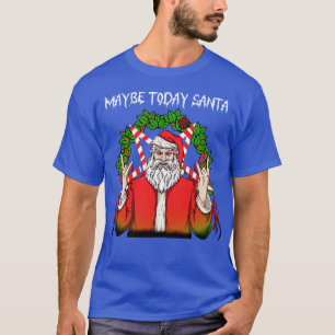 T-shirt Peut-être aujourd'hui Père Noël Baphomet 3