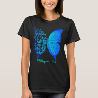 T-shirt Peut faire des choses par le Christ qui fortifie l