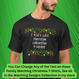 T-shirt Peut modifier le texte, je n'aime pas jumeler les 