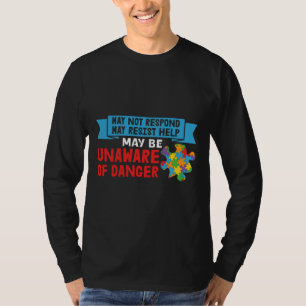 T-shirt Peut Ne Pas Répondre Peut Résister À Aider L'Autis