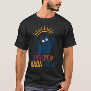 T-shirt Pewpew vintage Madafakas Cat Pew Wales Crazy Pew