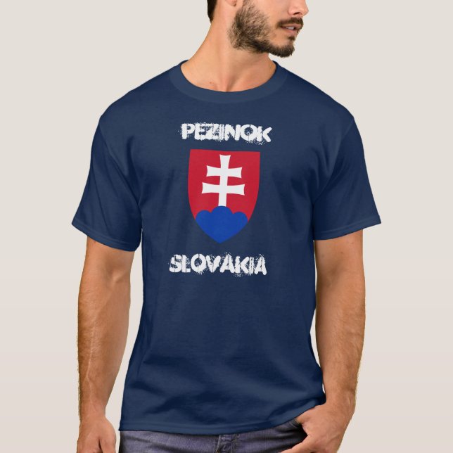T-shirt Pezinok, Slovaquie avec armoiries (Devant)