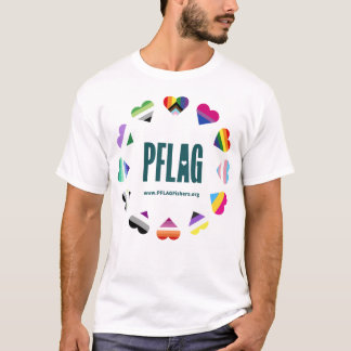 T-shirt PFLAG Fishers Pride - logo turquoise - URL turquoi