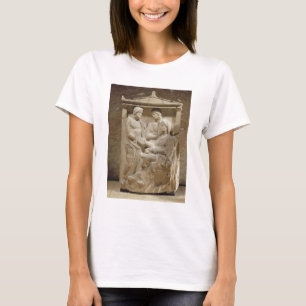 T-shirt Phainippos and Mnesarete gravestone showing family