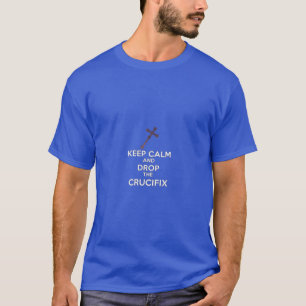 T-shirt Phamophobia KEEP Calm Crucifix Online Gamer