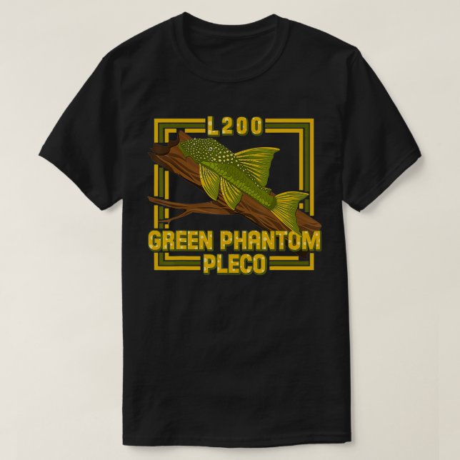 T-shirt Phantom Pleco L200 Aquarium ornemental Poisson Aqu (Design devant)