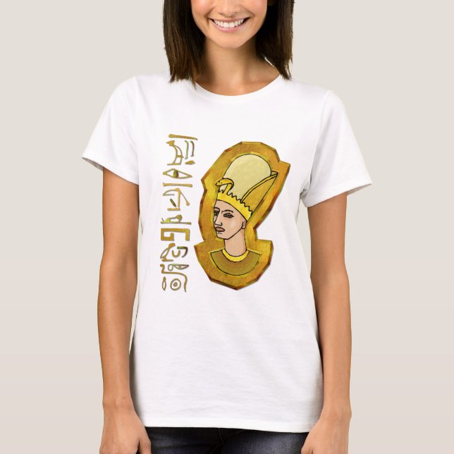 T-shirt Pharaon Hiéroglyphes Egypte Chemise d'art populair (Devant)