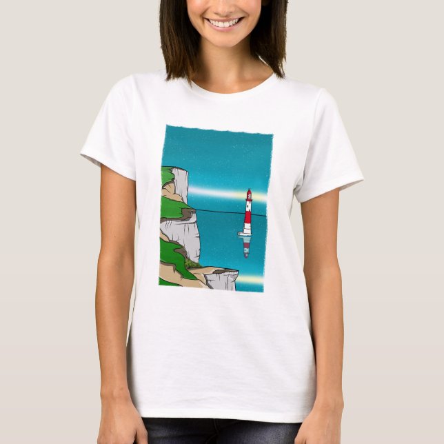 T-shirt phare à tête de plage amazon (Devant)