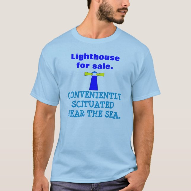 T-shirt Phare "B " de bord de la mer de Scituate mA (Devant)