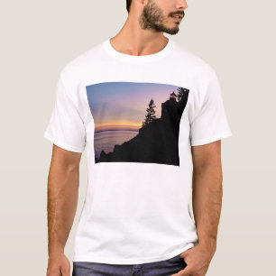 T-shirt Phare de Bass Harbor sur l'île du Mont Désert,
