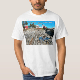 T-shirt Phare de point de Pemaquid, Maine