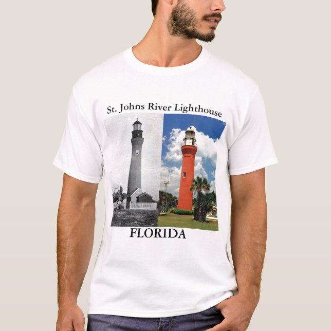 T-shirt Phare de rivière de St Johns, chemise de la (Devant)