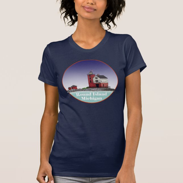 T-shirt Phare de Round Island (Devant)