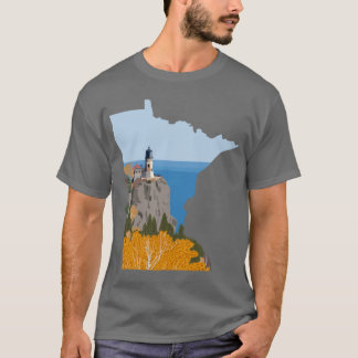 T-shirt Phare de Split Rock Minnesota Autocollant