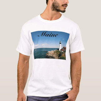 T-shirt Phare du Maine à la tête de Portland