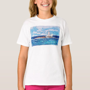 T-shirt Phare en bleu