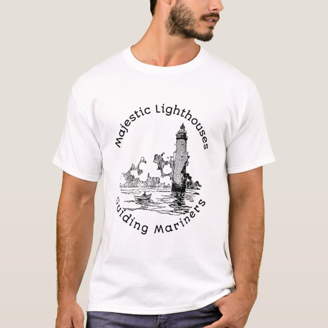 T-shirt Phare Majestueux Guidisants Mariners (Devant)
