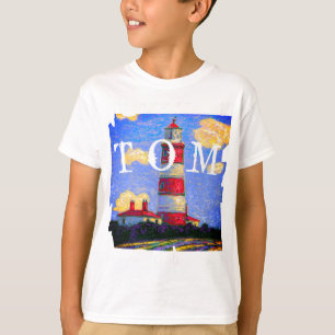 T-shirt Phare Pastel et nom