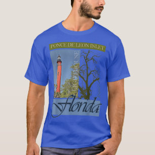 T-shirt Phare Ponce De Leon Inlet Floride 1887 Design