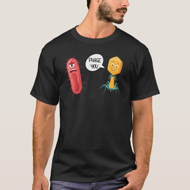 T-shirt Phare You Funny Bactériophage 2 (Devant)