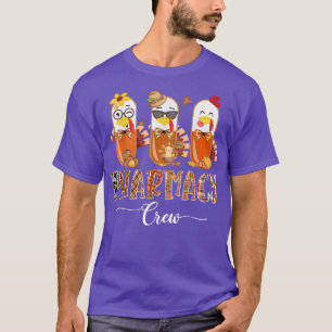 T-shirt Pharmacie Crew Cute Turkey Pills Pharmist Thanksg