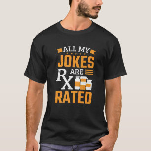 T-shirt Pharmacie Toutes Mes Blagues Sont Classées Pharmac