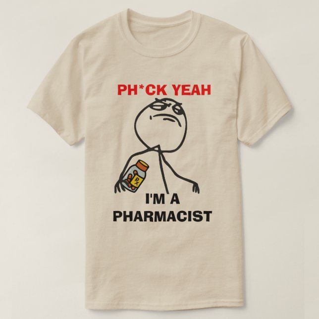 T-shirt Pharmacien de Phunny (Design devant)