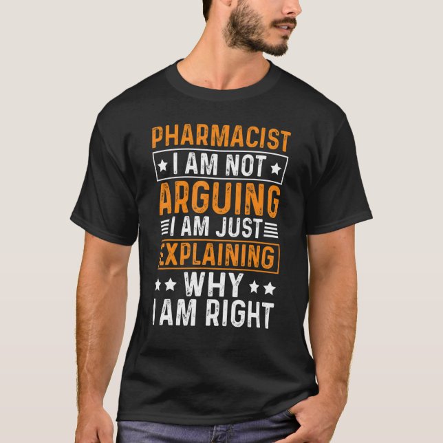 T-shirt Pharmacien Je Ne Suis Pas En Train D'Expliquer Pou (Devant)