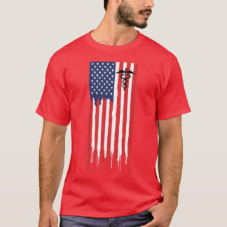 T-shirt Pharmaciens Pharmacy Amérique Drapeau Cadeau