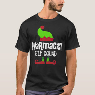T-shirt Pharmaciste de Noël, pharmacie elf best friend squ
