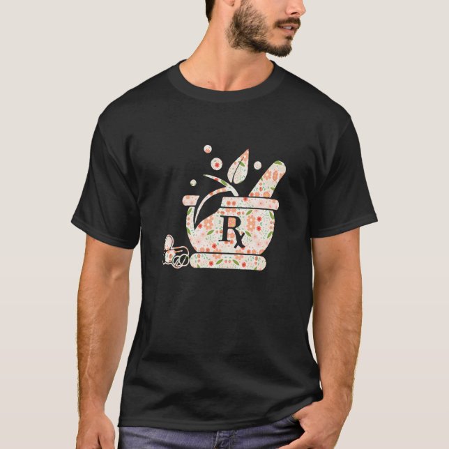 T-shirt Pharmacy Pestore Et Mortar Pharmaciste Technicien (Devant)