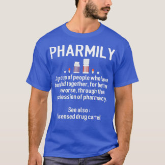 T-shirt pharmily pharmacien technicien pharm tech cadeaux