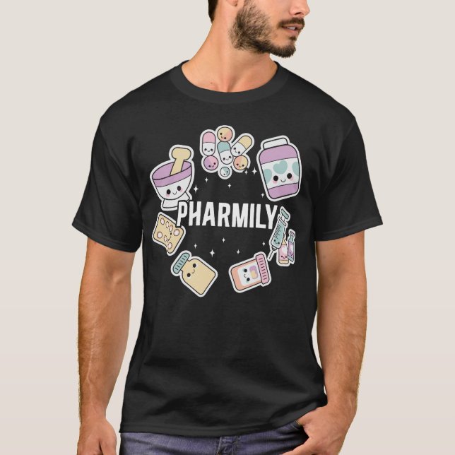 T-shirt Pharmily Pun de pharmacie (Devant)