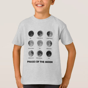 T-shirt Phases de la chemise lune