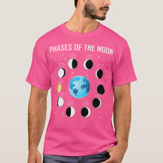 T-shirt Phases De La Lune Chemise Lune Phase Chemise Espac