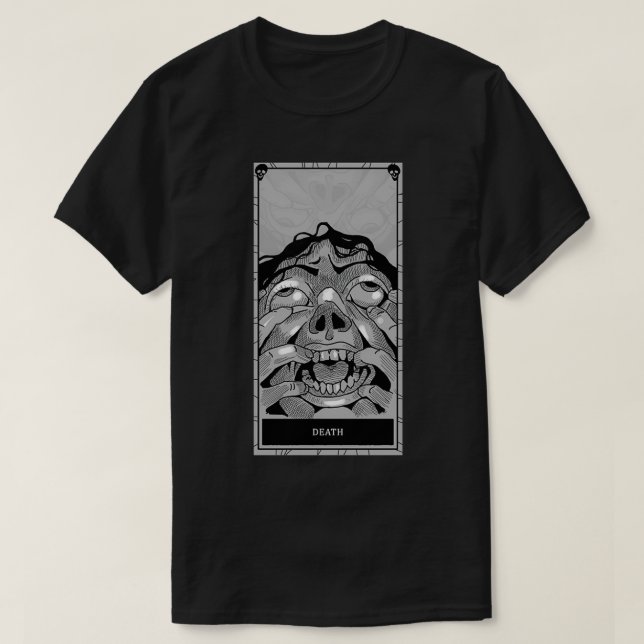 T-shirt Phasmophobie Carte tarot de la mort (Design devant)