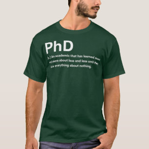 T-shirt Phd Définition 3