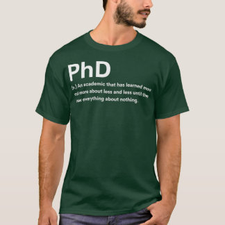 T-shirt Phd Définition 3