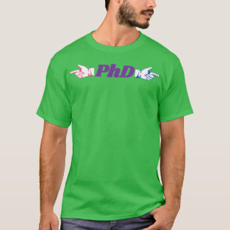 T-shirt phd fingerguns